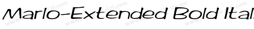 Marlo-Extended Bold Italic字体转换